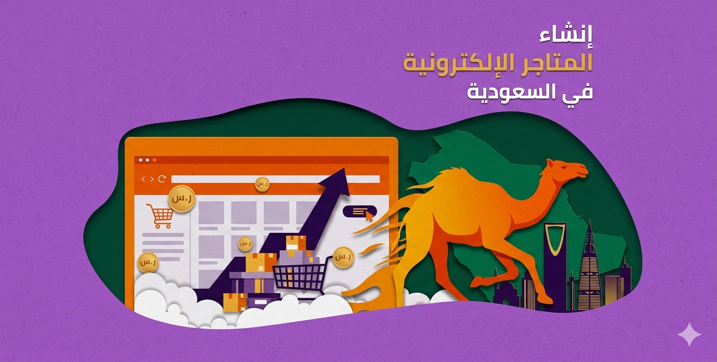إنشاء المتاجر الإلكترونية في السعودية | Warrqa 1 Gemini Generated Image 8n9kui8n9kui8n9k